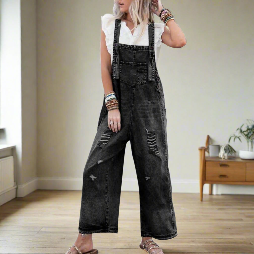 ISLA™ – Vintage Wash Adjustable Jumpsuit