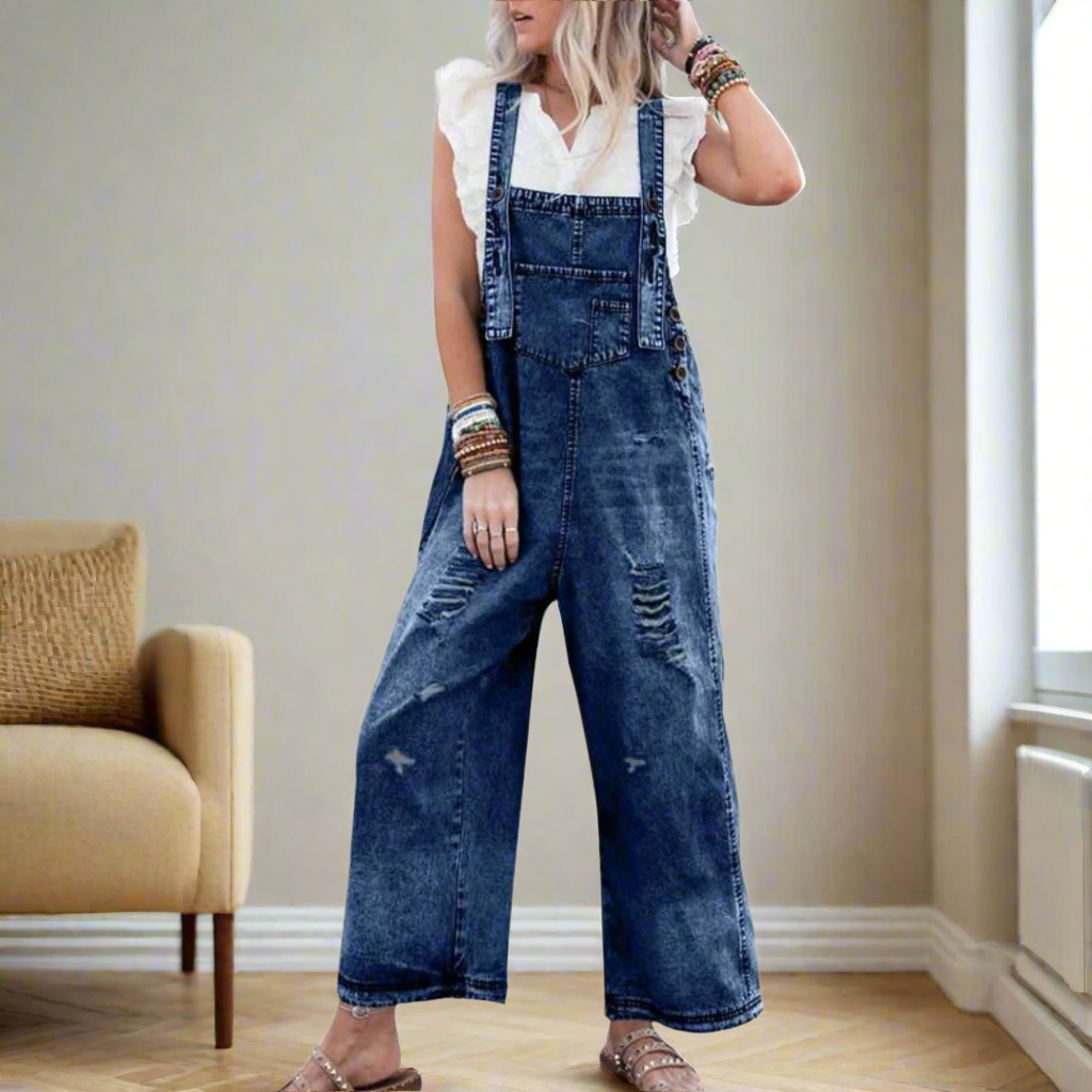 ISLA™ – Vintage Wash Adjustable Jumpsuit