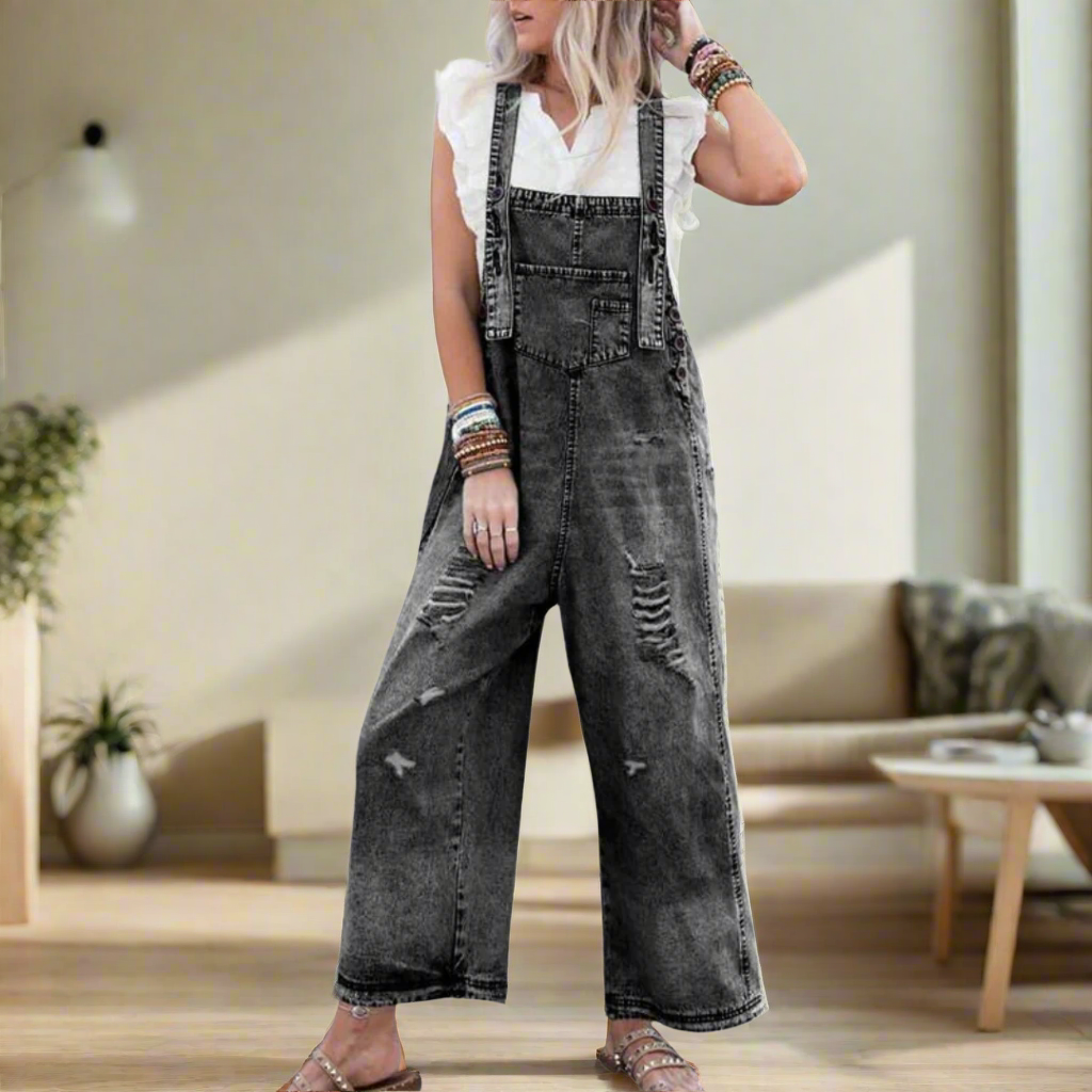 ISLA™ – Vintage Wash Adjustable Jumpsuit