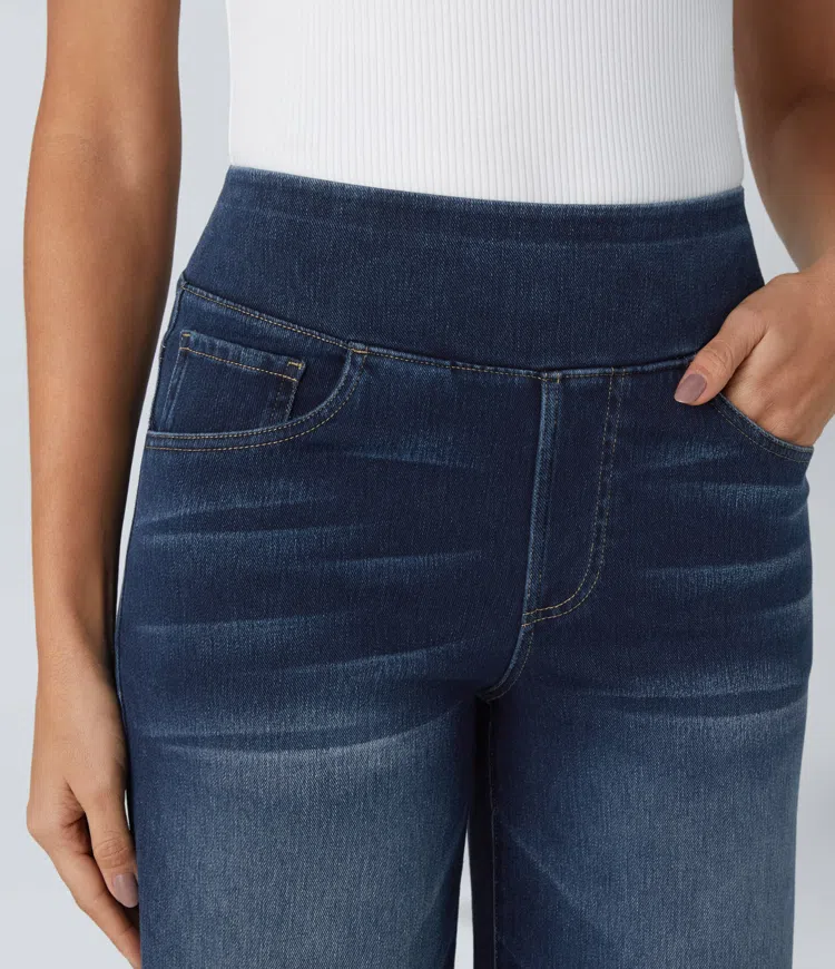 MAËLLE™ – Relaxed Wide-Leg Pull-On Jeans