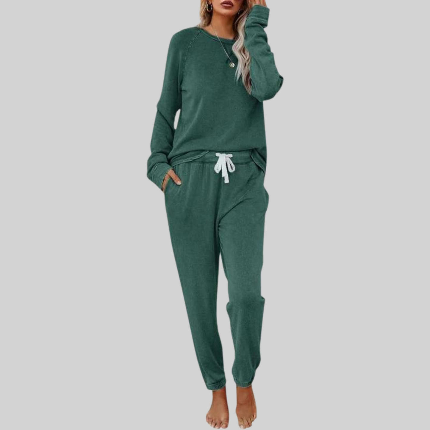AMELIA™ – Casual Long Sleeve and Sweatpants Set
