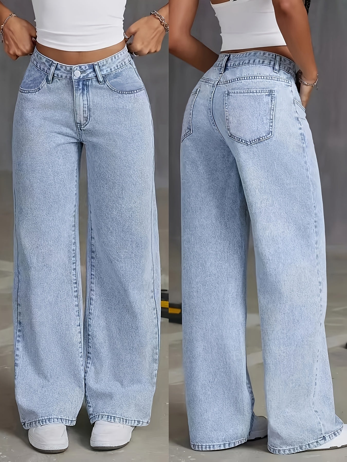 VIVIAN™ – Modern High-Waisted Wide-Leg Denim
