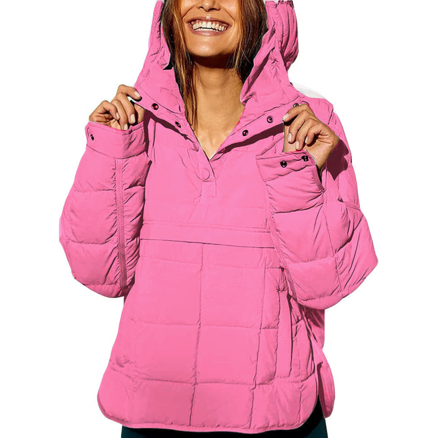 MARIELLE™ – Oversized Hooded Pullover Jacket