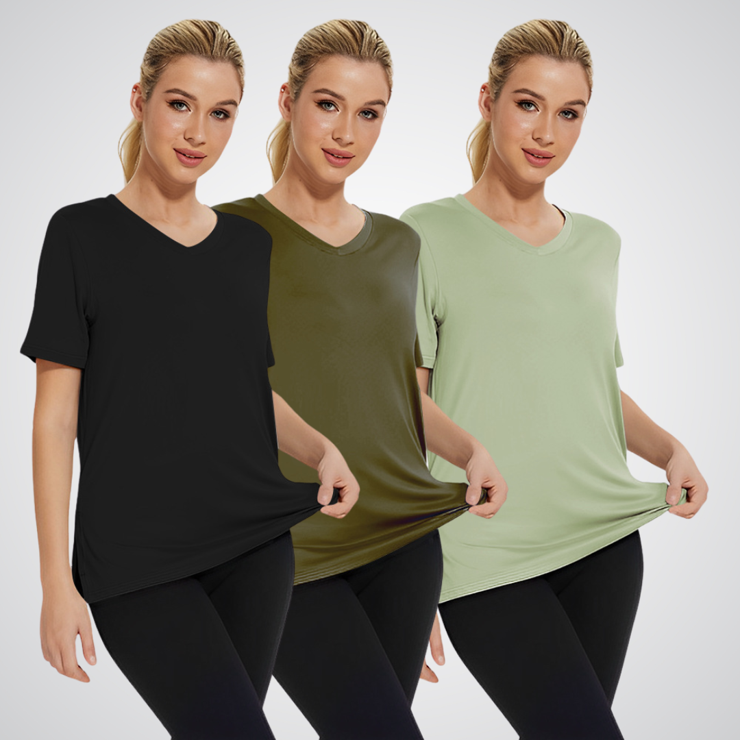 LIVIA™ - V-Neck Tee 3-Pack