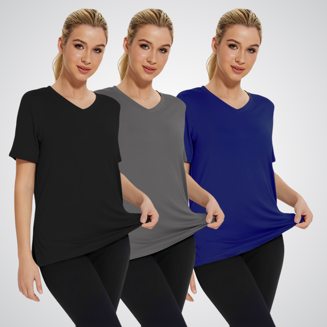 LIVIA™ - V-Neck Tee 3-Pack