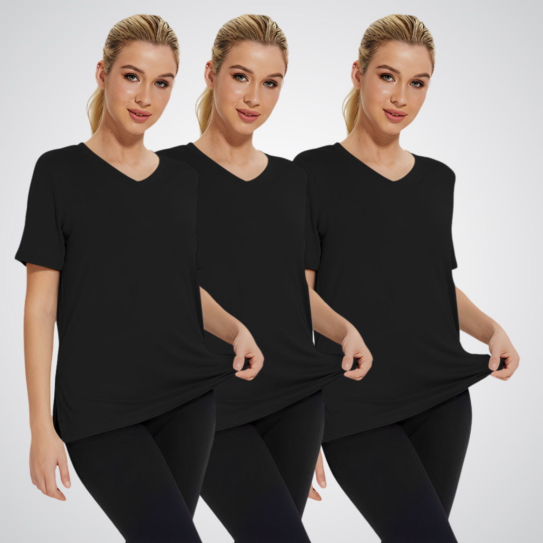 LIVIA™ - V-Neck Tee 3-Pack