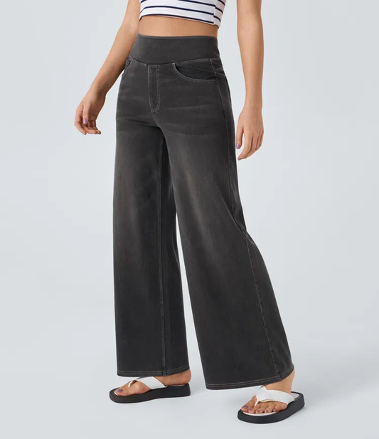 MAËLLE™ – Relaxed Wide-Leg Pull-On Jeans