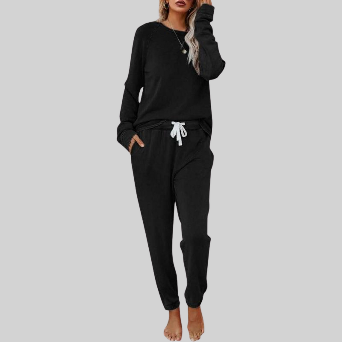 AMELIA™ – Casual Long Sleeve and Sweatpants Set