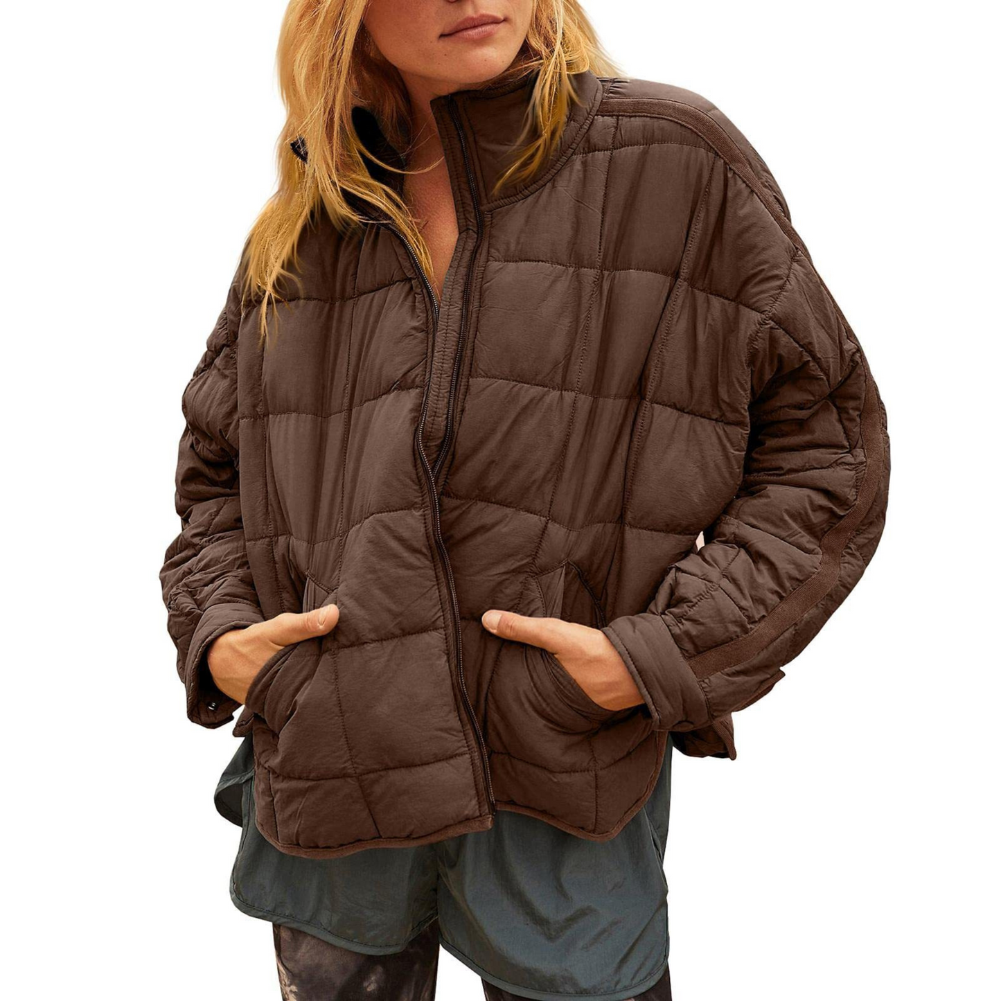 ELINA™ – Lightweight Compact Zip Puffer Jacket