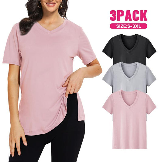 LIVIA™ - V-Neck Tee 3-Pack