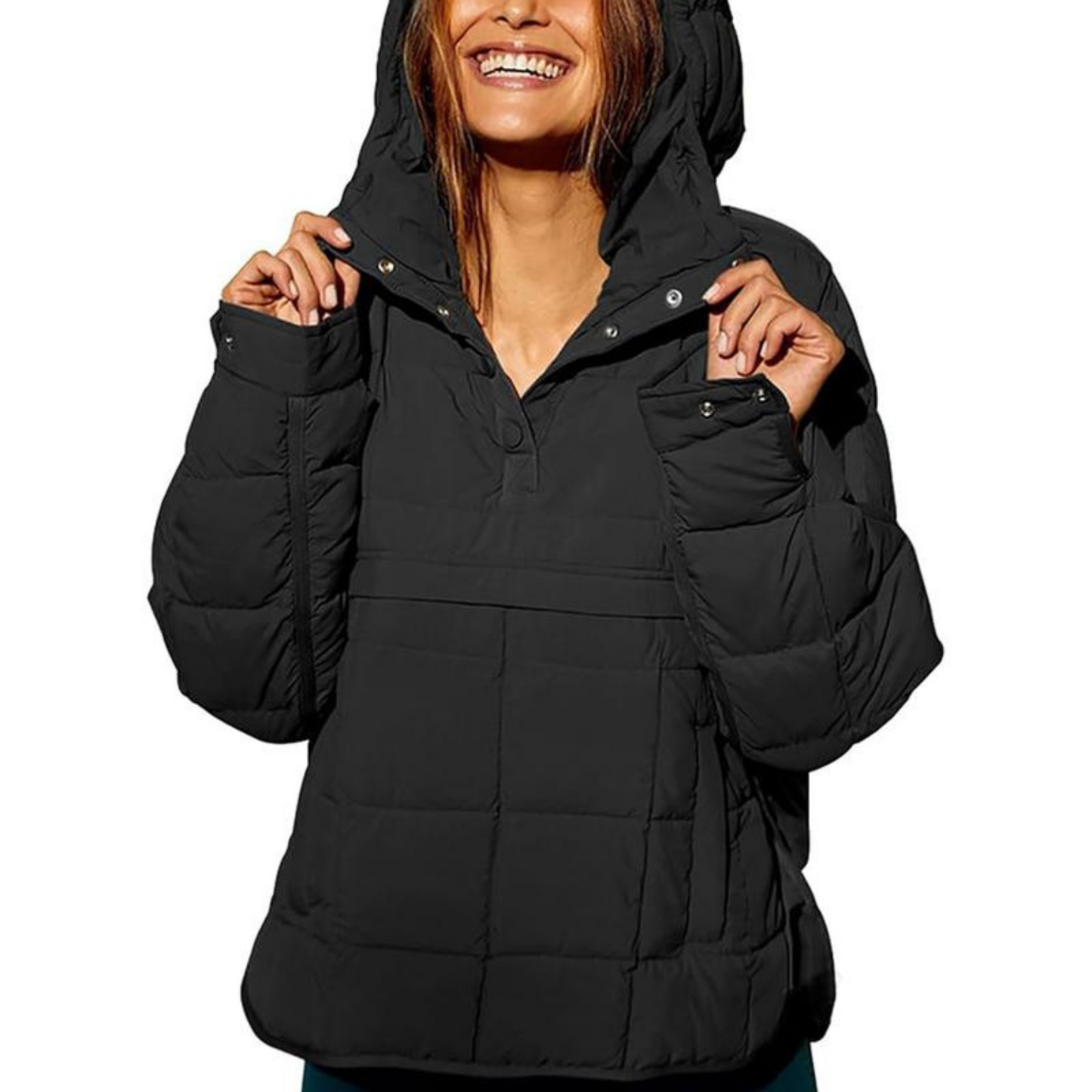 MARIELLE™ – Oversized Hooded Pullover Jacket