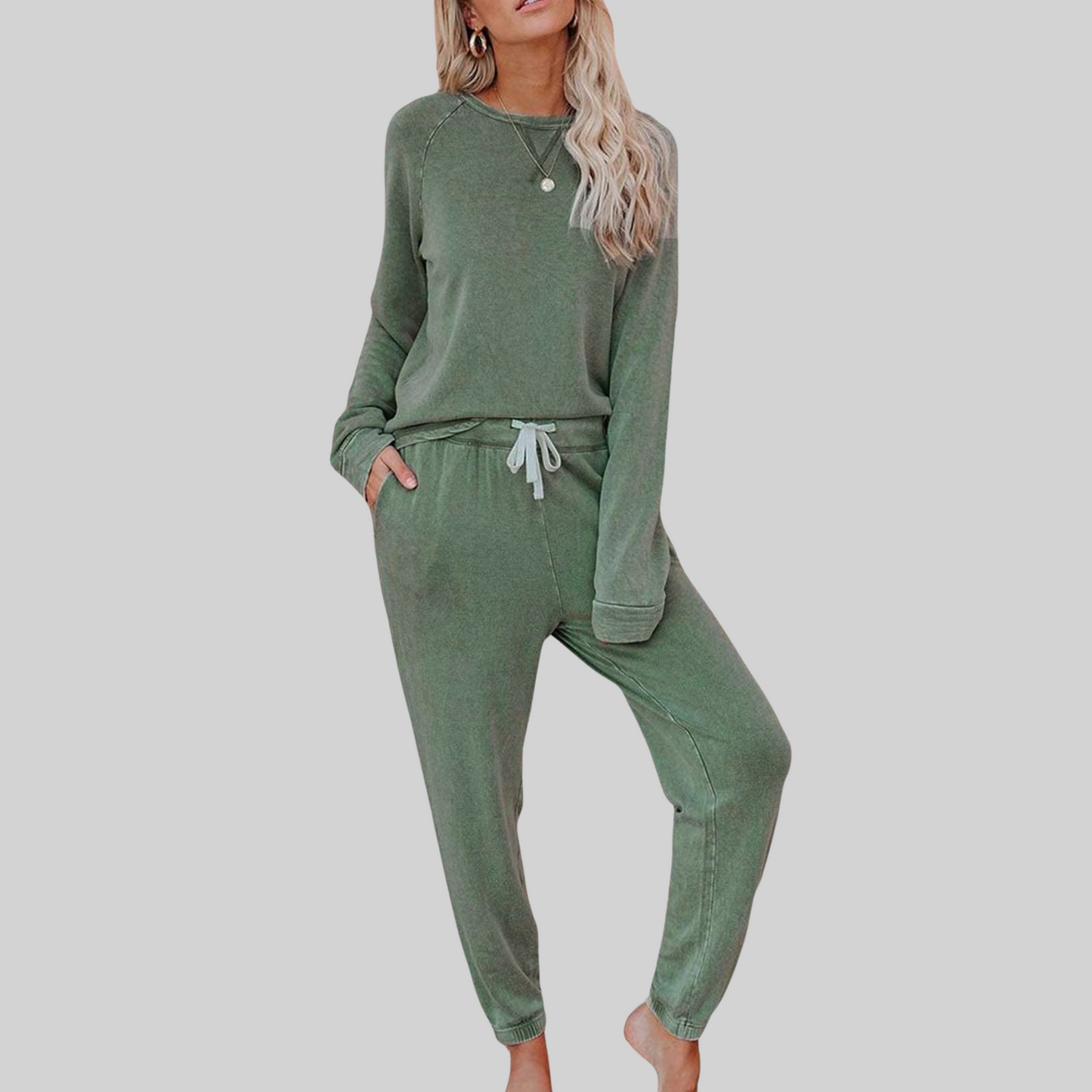 AMELIA™ – Casual Long Sleeve and Sweatpants Set