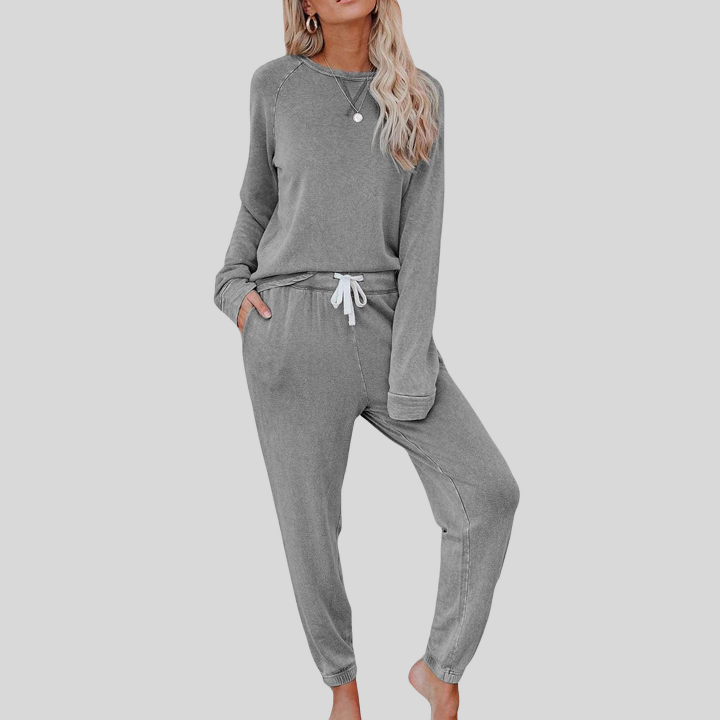 AMELIA™ – Casual Long Sleeve and Sweatpants Set